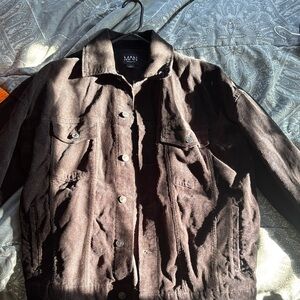 Boohoo Dark Brown Corduroy Jacket